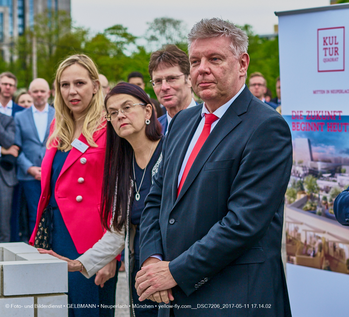 11. Mai 2017 - Grundsteinlegung für die LOGE und dem Kulturquadrat in Neuperlach